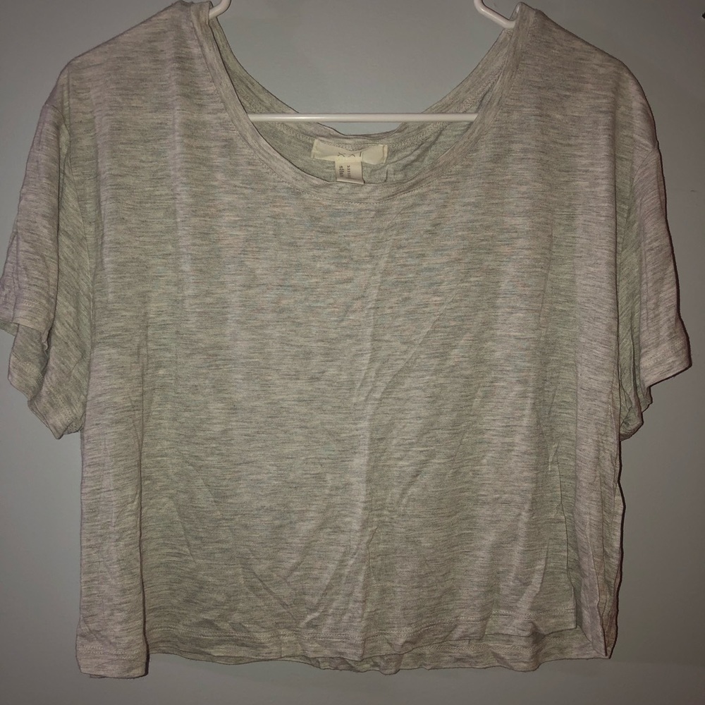 Grey crop top